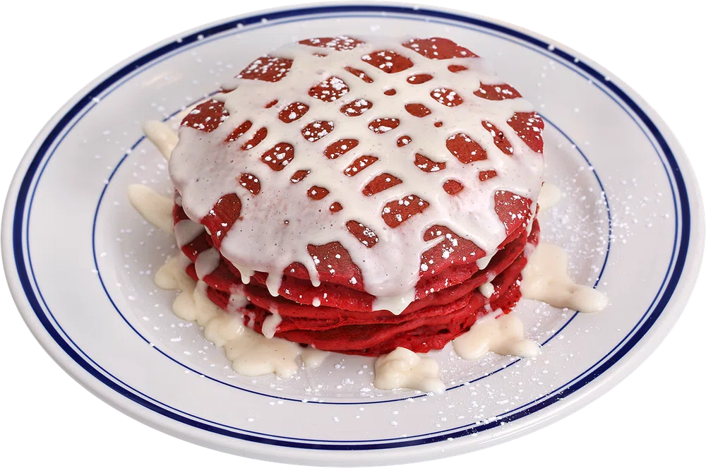 Red Velvet Pancakes at Waffle Pancake House